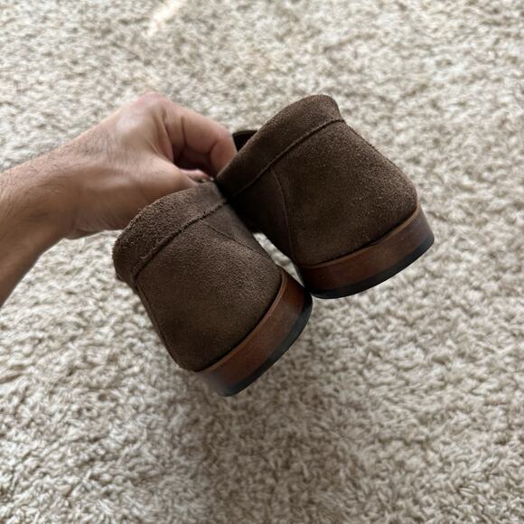 G.H. Bass Weejuns Horse Bit Loafers Men’s Size 12 Brown Leather Suede Slip Shoes - Picture 4 of 10